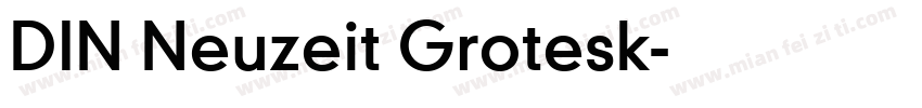 DIN Neuzeit Grotesk字体转换